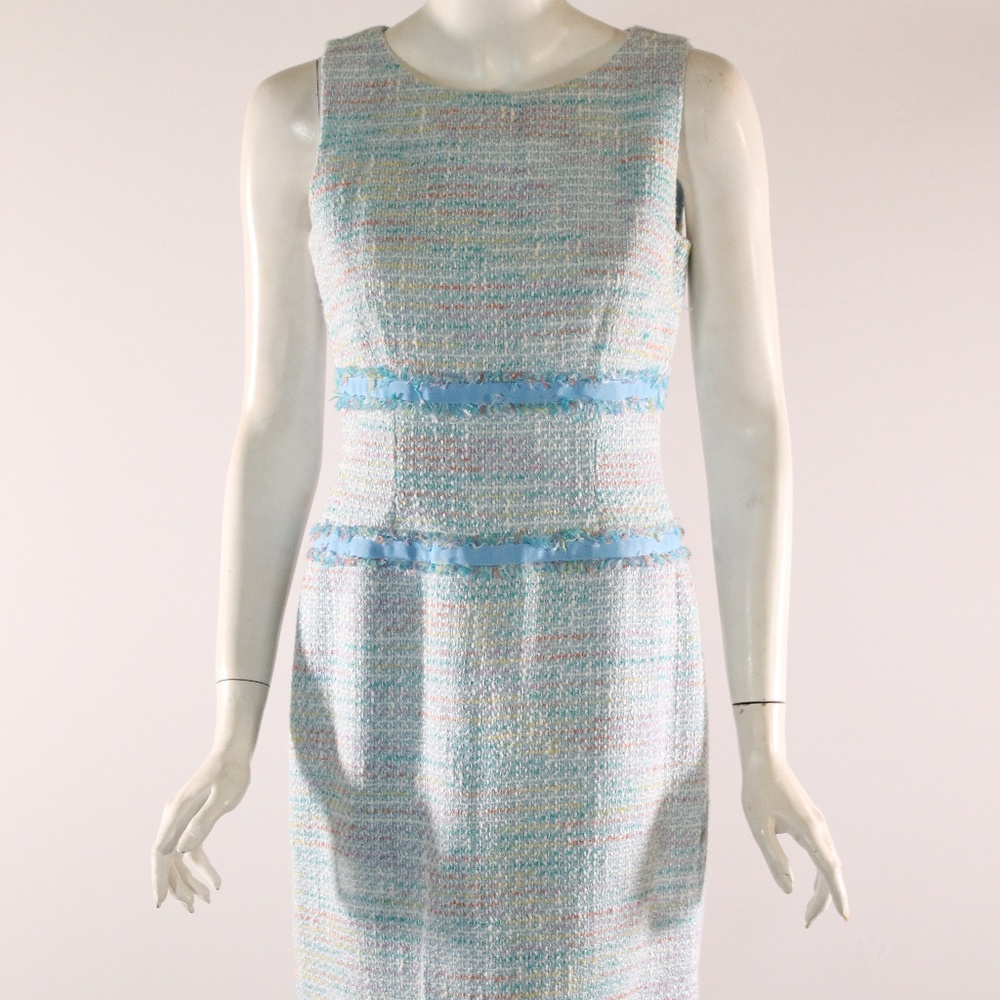 Talbots Size 4 Multi Colored Tweed Dress